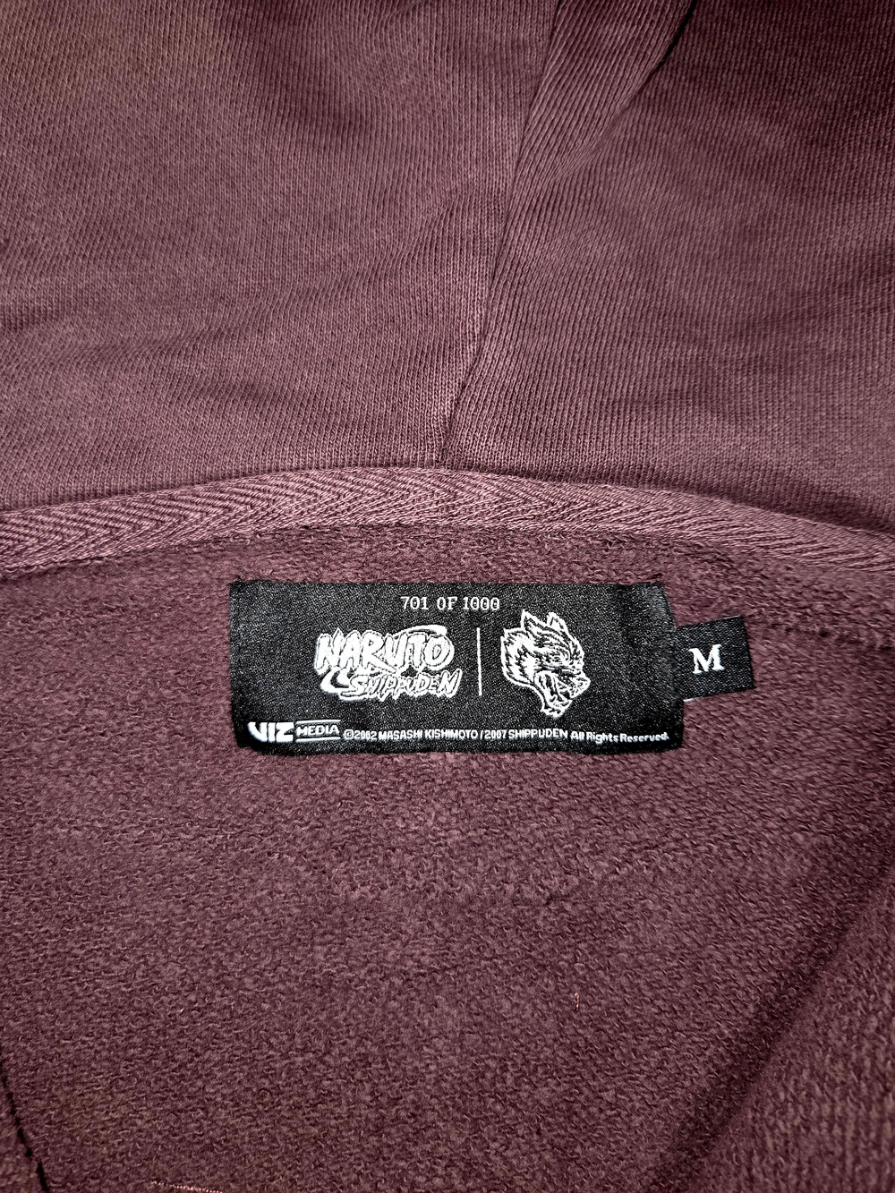 Darc Sport/Naruto Collab "PAIN" Unisex Purple Zip-Up Hoodie - Picture 5 of 9